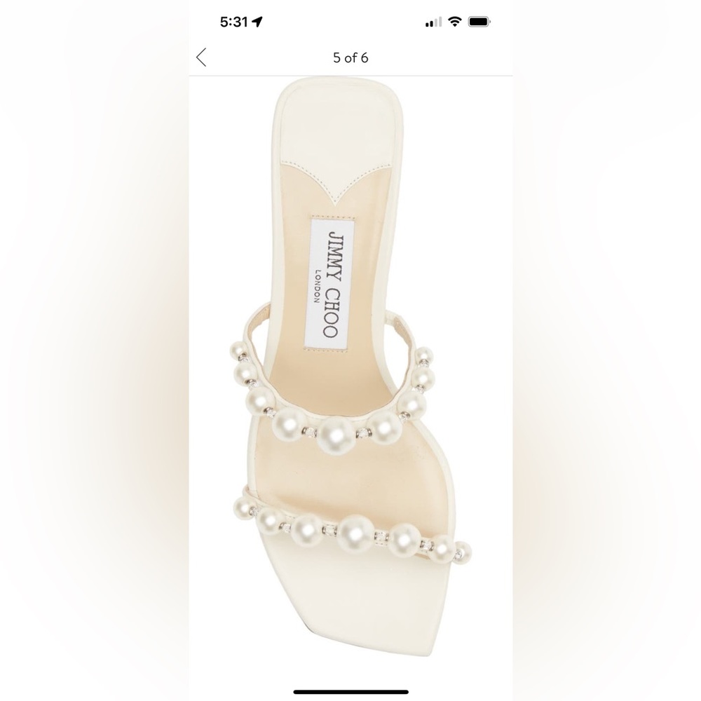 Jimmy Choo Amara Embellished Slide Sandal